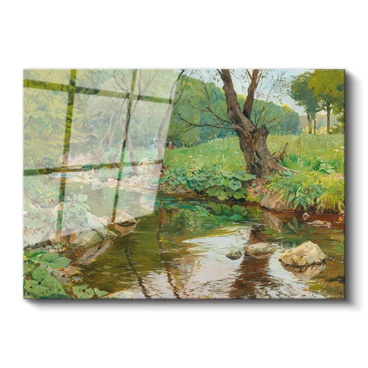 Emile Claus - Orman Deresi Cam Tablo