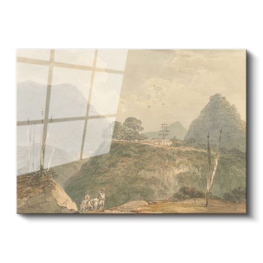 J.M.W. Turner - Dağlık Manzara Cam Tablo