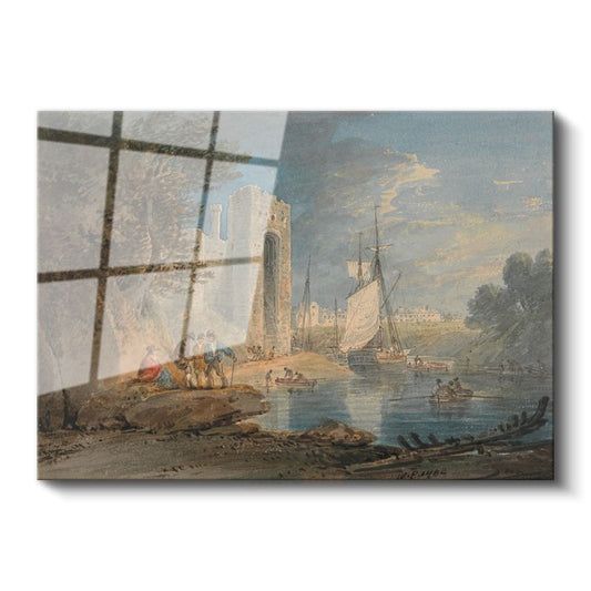 J.M.W. Turner - Kale Limanı Cam Tablo