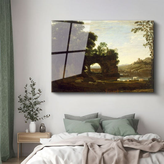 Claude Lorrain - Pastoral Manzara Cam Tablo