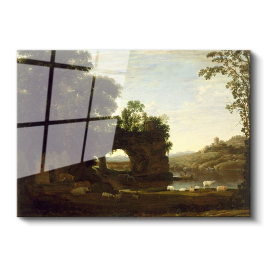 Claude Lorrain - Pastoral Manzara Cam Tablo