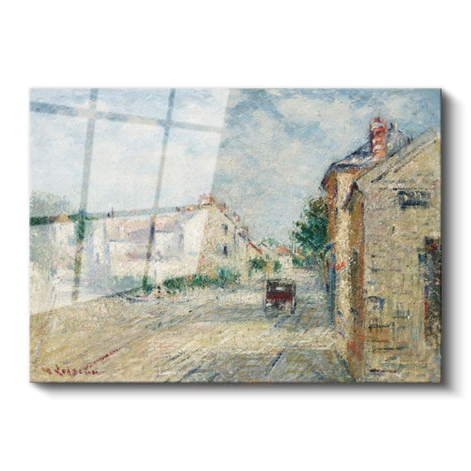 Gustave Loiseau - Fransız Köyü Manzarası Cam Tablo