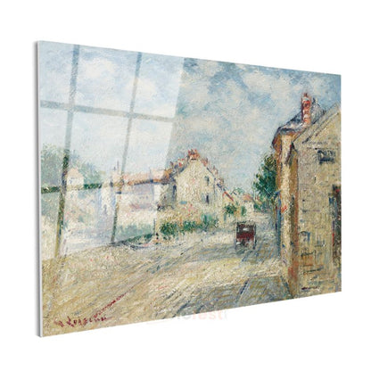 Gustave Loiseau - Fransız Köyü Manzarası Cam Tablo