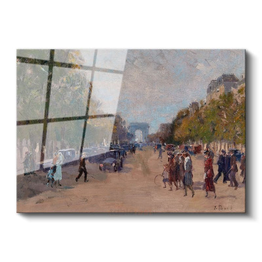 Jean Béraud - Champs-Élysées Bulvarı Cam Tablo