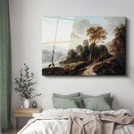 Thomas Gainsborough - Kayalık Manzara Cam Tablo