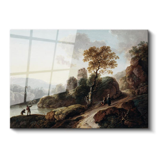 Thomas Gainsborough - Kayalık Manzara Cam Tablo