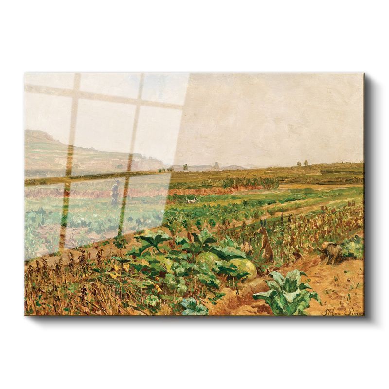 Claude Monet - Lahana Tarlası Cam Tablo