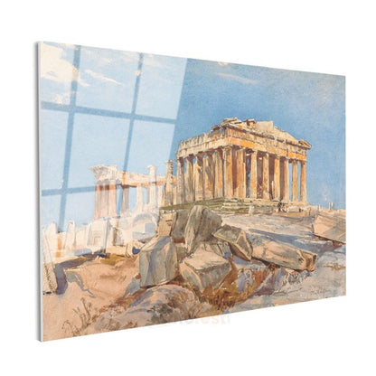 Edward Dodwell - Parthenon Tapınağı Cam Tablo