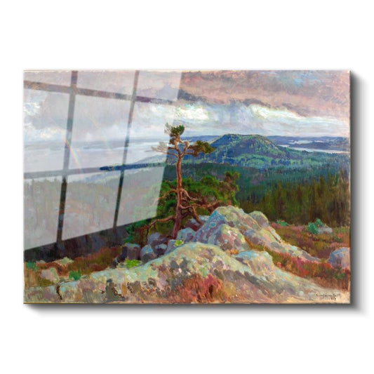 Akseli Gallen-Kallela - Koli Tepesinden Manzara Cam Tablo