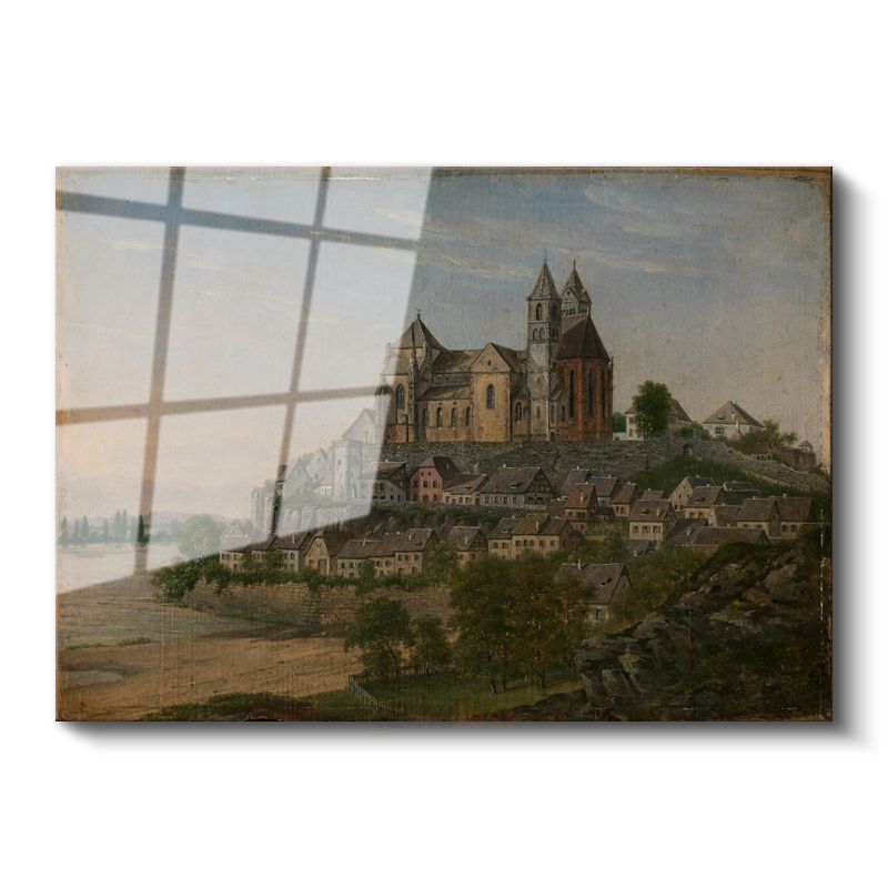 Albrecht Dürer - Orta Çağ Kasabası Cam Tablo