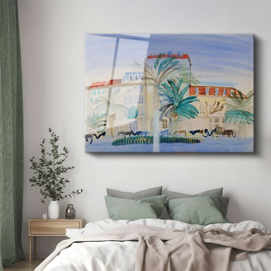 Raoul Dufy - Cannes Manzarası Cam Tablo