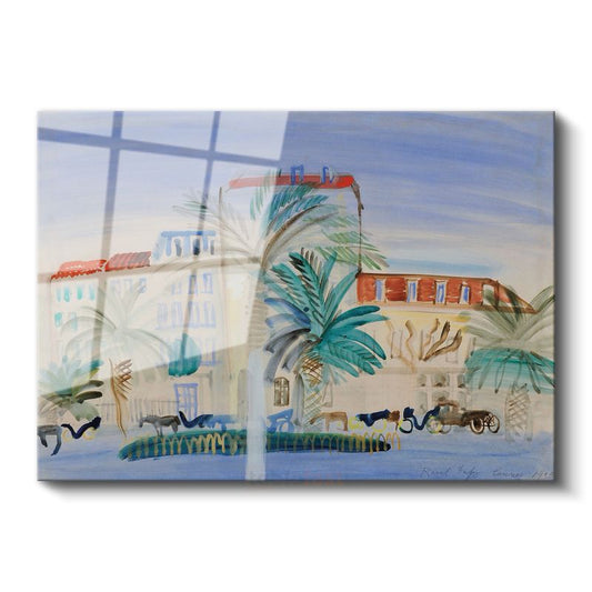 Raoul Dufy - Cannes Manzarası Cam Tablo
