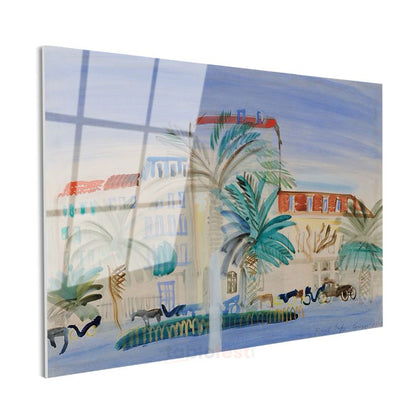 Raoul Dufy - Cannes Manzarası Cam Tablo