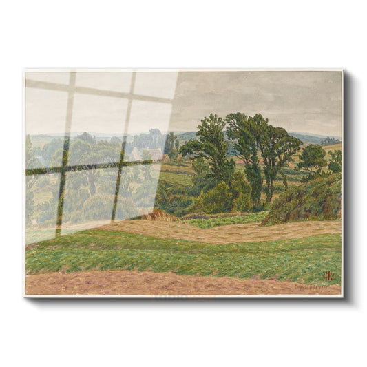 Camille Pissarro - Kırsal Manzara Cam Tablo