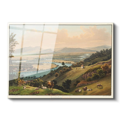 Johann Ludwig Bleuler - İsviçre Manzarası Cam Tablo
