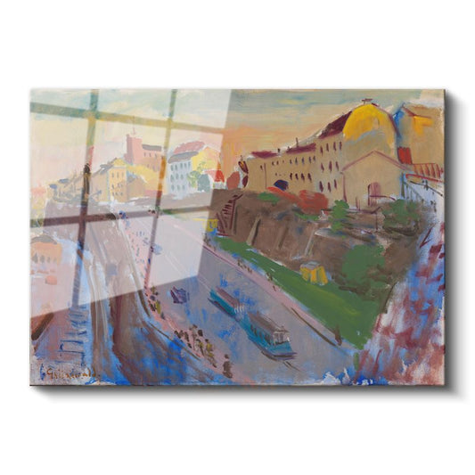 Alexej von Jawlensky - Şehir Manzarası Cam Tablo