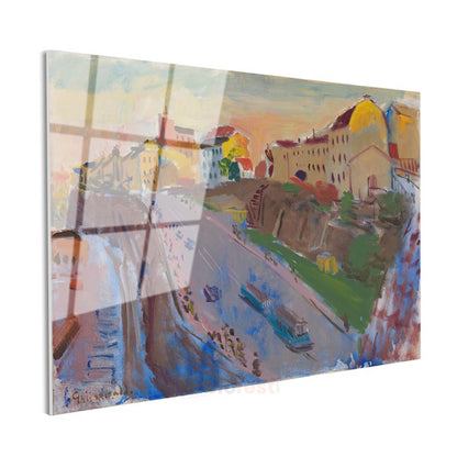 Alexej von Jawlensky - Şehir Manzarası Cam Tablo