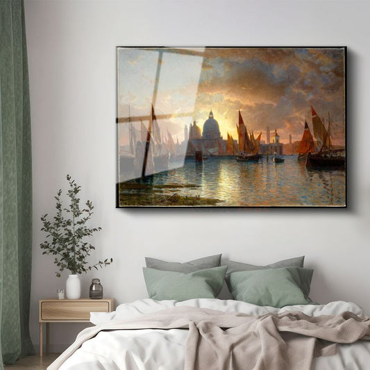 Thomas Moran - Venice, Santa Maria della Salute Cam Tablo