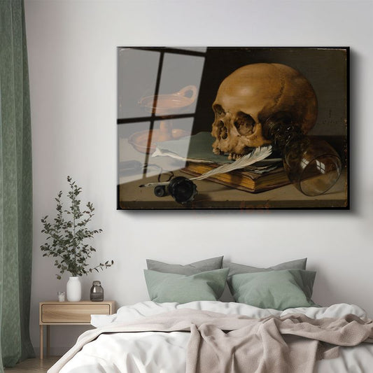 Pieter Claesz - Vanitas Still Life Cam Tablo