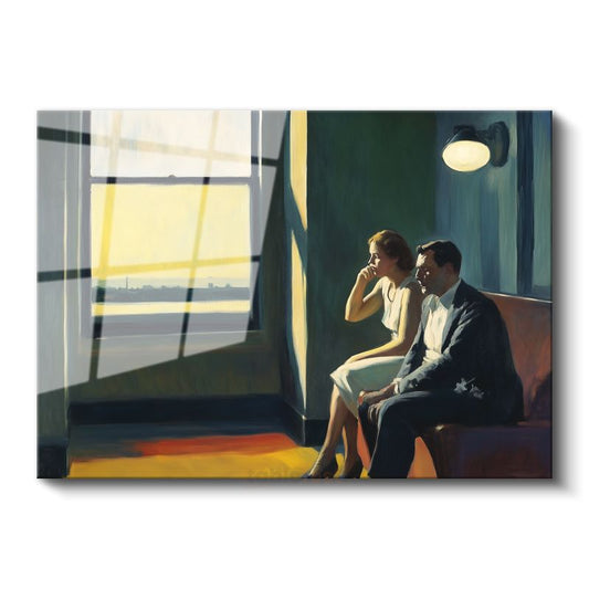 Edward Hopper - Pencere Kenarında Çift Cam Tablo