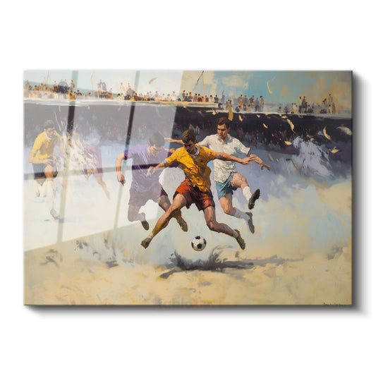 Pino Daeni - Futbol Maçı Cam Tablo