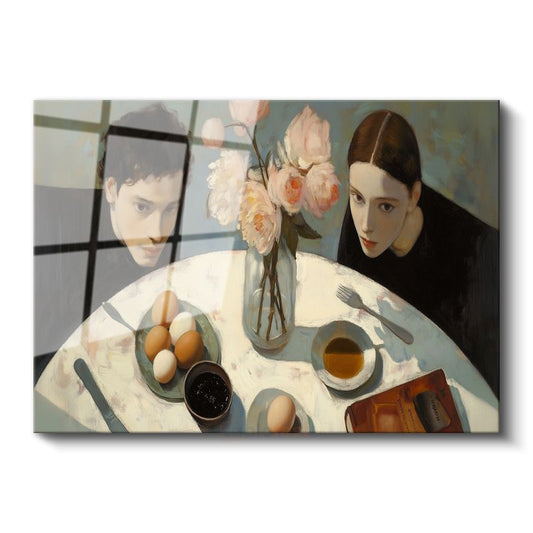 Malcolm Liepke - Kahvaltı Masası Cam Tablo