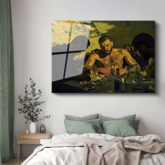 Michaël Borremans - Poker Gecesi Cam Tablo