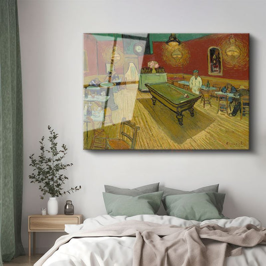 Vincent van Gogh - Gece Kahvesi Cam Tablo