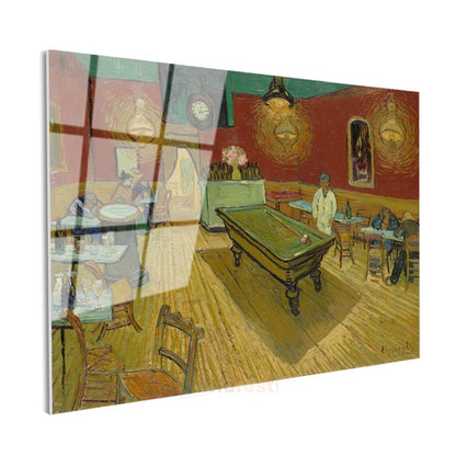 Vincent van Gogh - Gece Kahvesi Cam Tablo