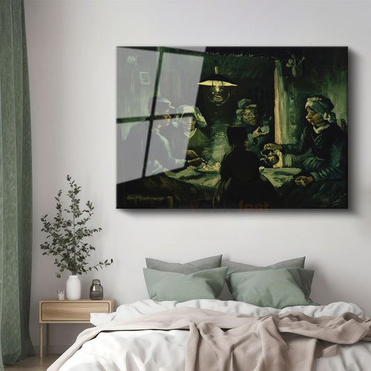 Vincent van Gogh - Patates Yiyenler Cam Tablo