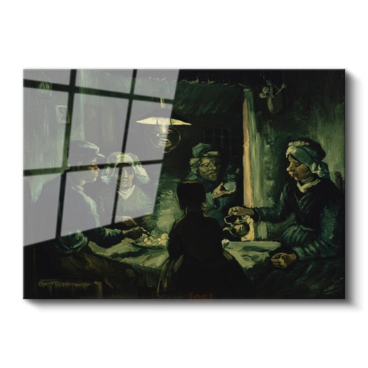 Vincent van Gogh - Patates Yiyenler Cam Tablo
