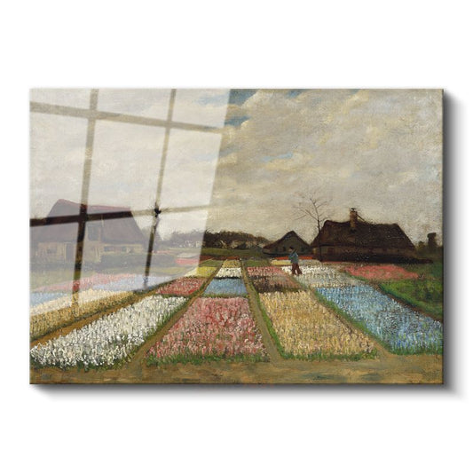 Vincent van Gogh - Lale Tarlaları Cam Tablo