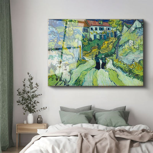 Vincent van Gogh - Auvers'deki Merdiven Cam Tablo
