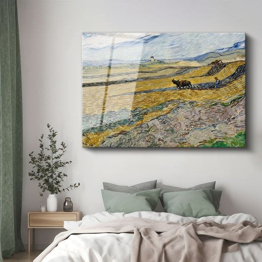 Vincent van Gogh - Saban Süren Çiftçi Cam Tablo