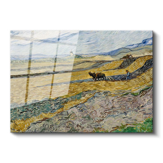 Vincent van Gogh - Saban Süren Çiftçi Cam Tablo