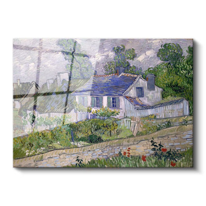 Vincent van Gogh - Auvers'de Köy Evi Cam Tablo