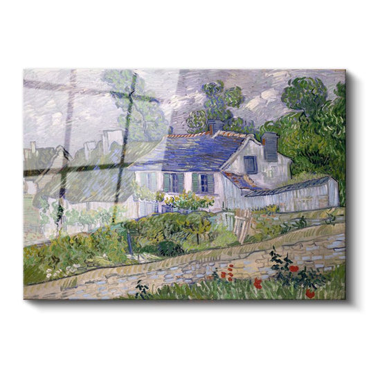 Vincent van Gogh - Auvers'de Köy Evi Cam Tablo