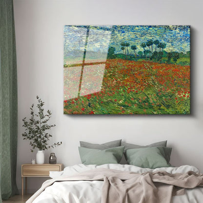 Vincent van Gogh - Gelincik Tarlası Cam Tablo