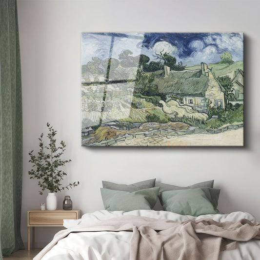 Vincent van Gogh - Auvers'de Evler Cam Tablo