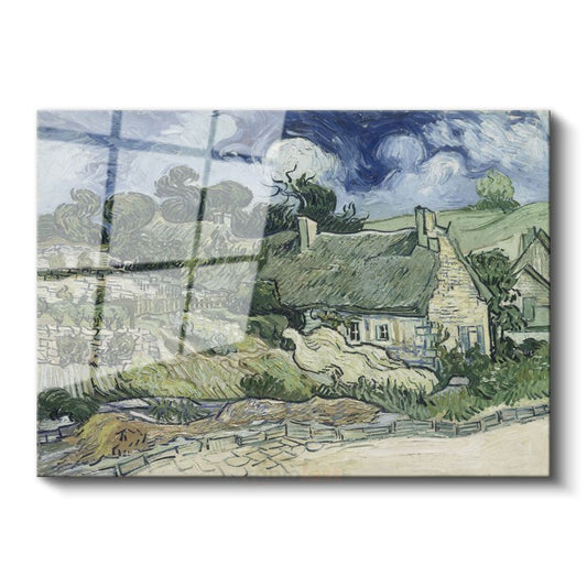 Vincent van Gogh - Auvers'de Evler Cam Tablo