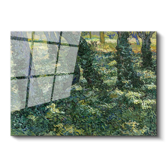 Vincent van Gogh - Ağaç Altı Cam Tablo