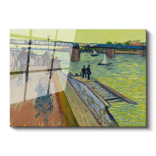 Vincent Van Gogh - Trinquetaille Köprüsü Cam Tablo