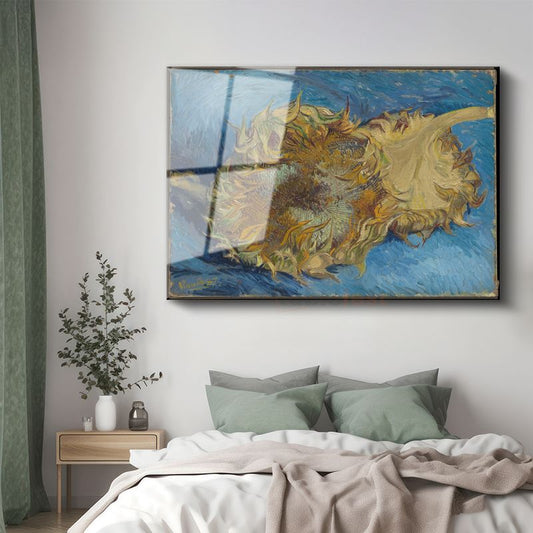Vincent Van Gogh - Ayçiçekleri Cam Tablo