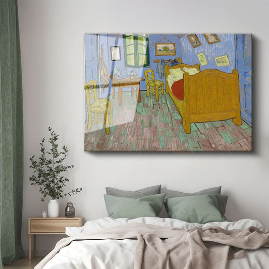Vincent Van Gogh - Arles'teki Yatak Odası Cam Tablo