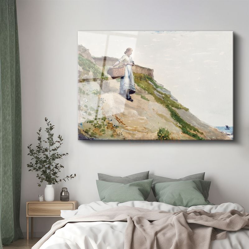 Winslow Homer - Girl on a Cliff Cam Tablo