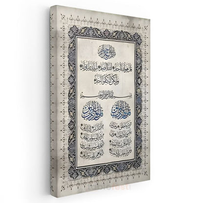 Kuran-ı Kerim Hatı - Manevi Rehberlik Kanvas Tablo