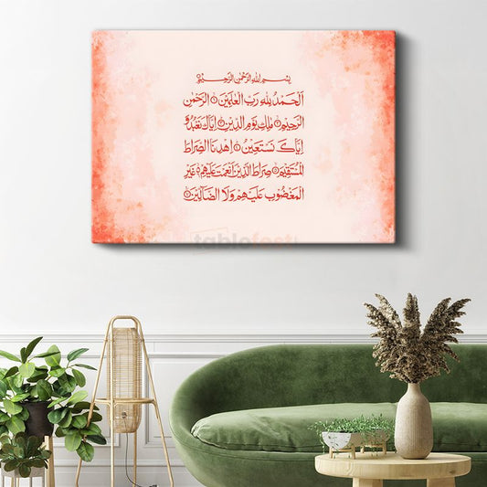 Fatiha Suresi - Kur'an'ın Açılış Duası Kanvas Tablo