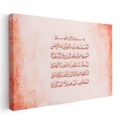 Fatiha Suresi - Kur'an'ın Açılış Duası Kanvas Tablo