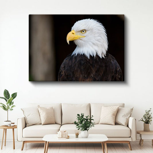 Amerikan Kartalı - Heybetli Yırtıcı Kuş Portresi Kanvas Tablo