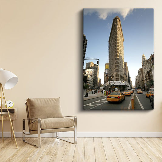 Flatiron Binası - New York Sokakları Kanvas Tablo